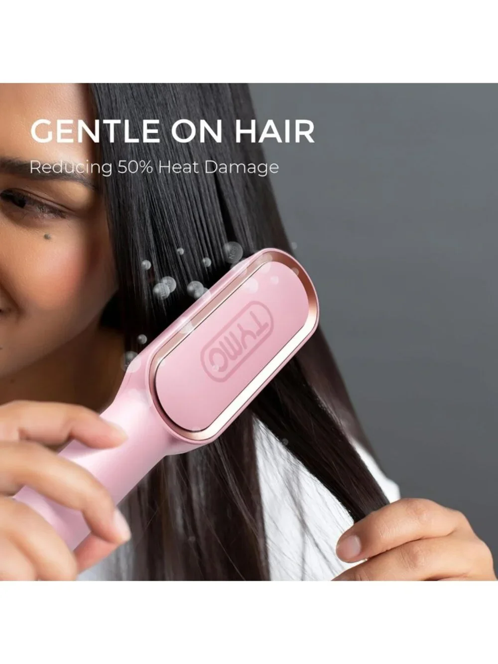 Hot Comb Hair Straightener Brush for Women - Fast Styling, Smooth Finish